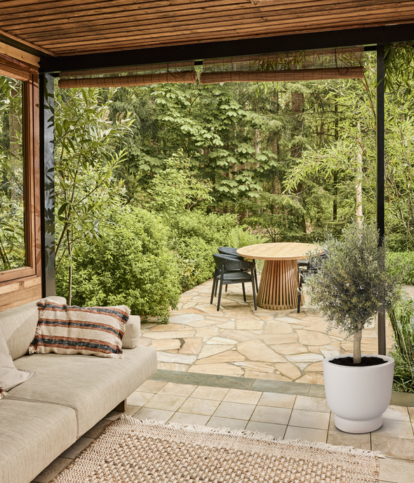 amber grail 58cm blanc lin